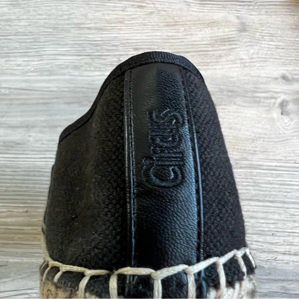 Circus by Sam Edelman Christina black canvas espadrilles size 10